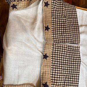 Primitive star swag valances